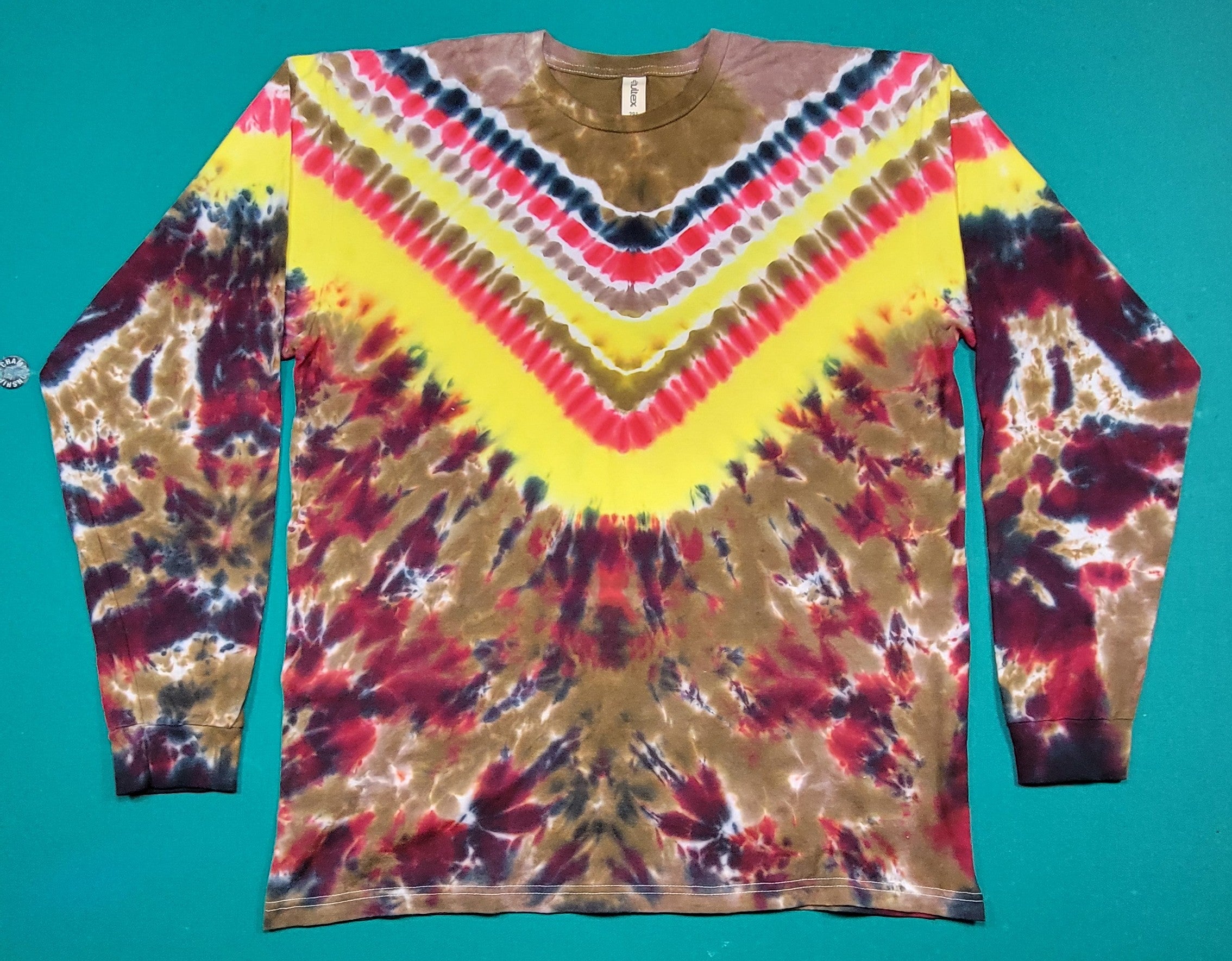 Long Sleeve Crewneck "V", Large