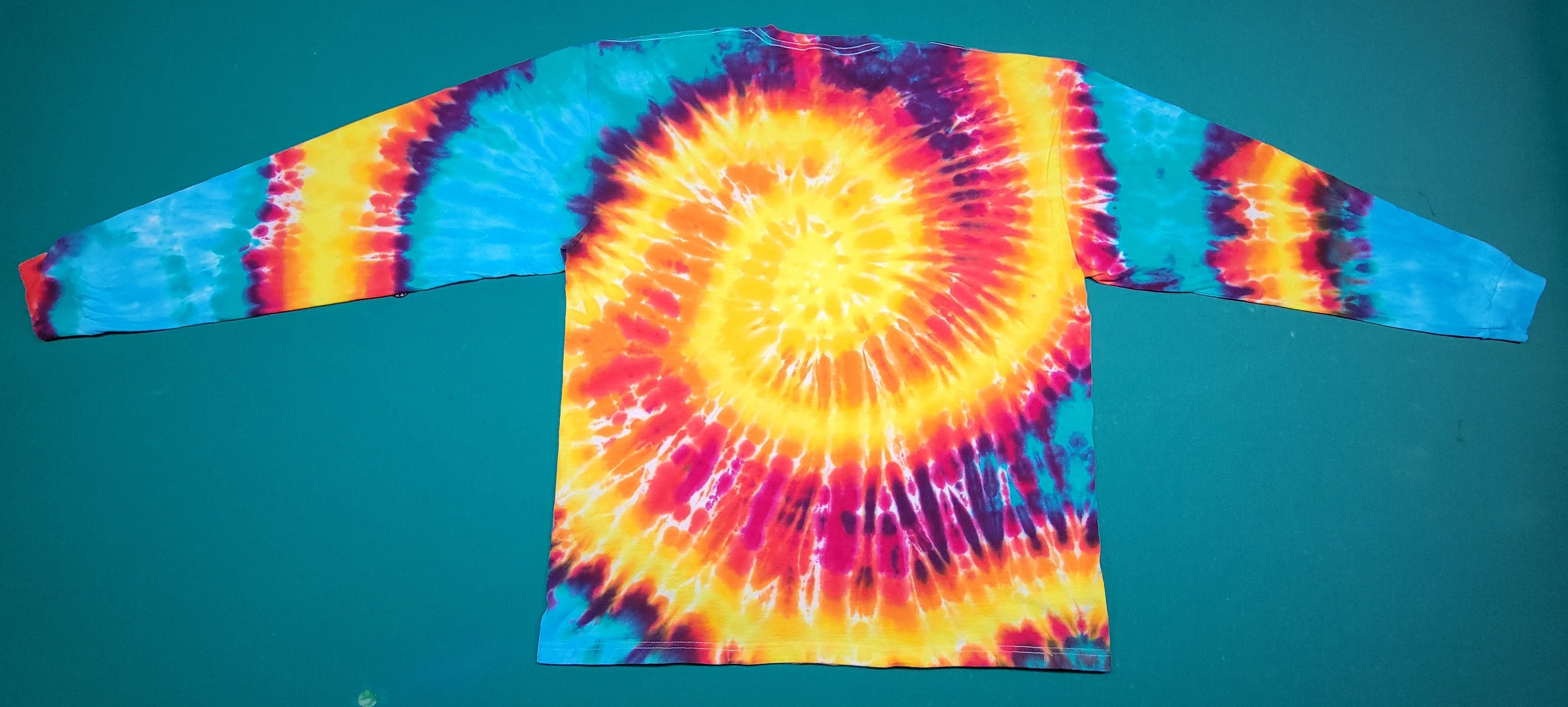 Long Sleeve Yellow Swirl, XL