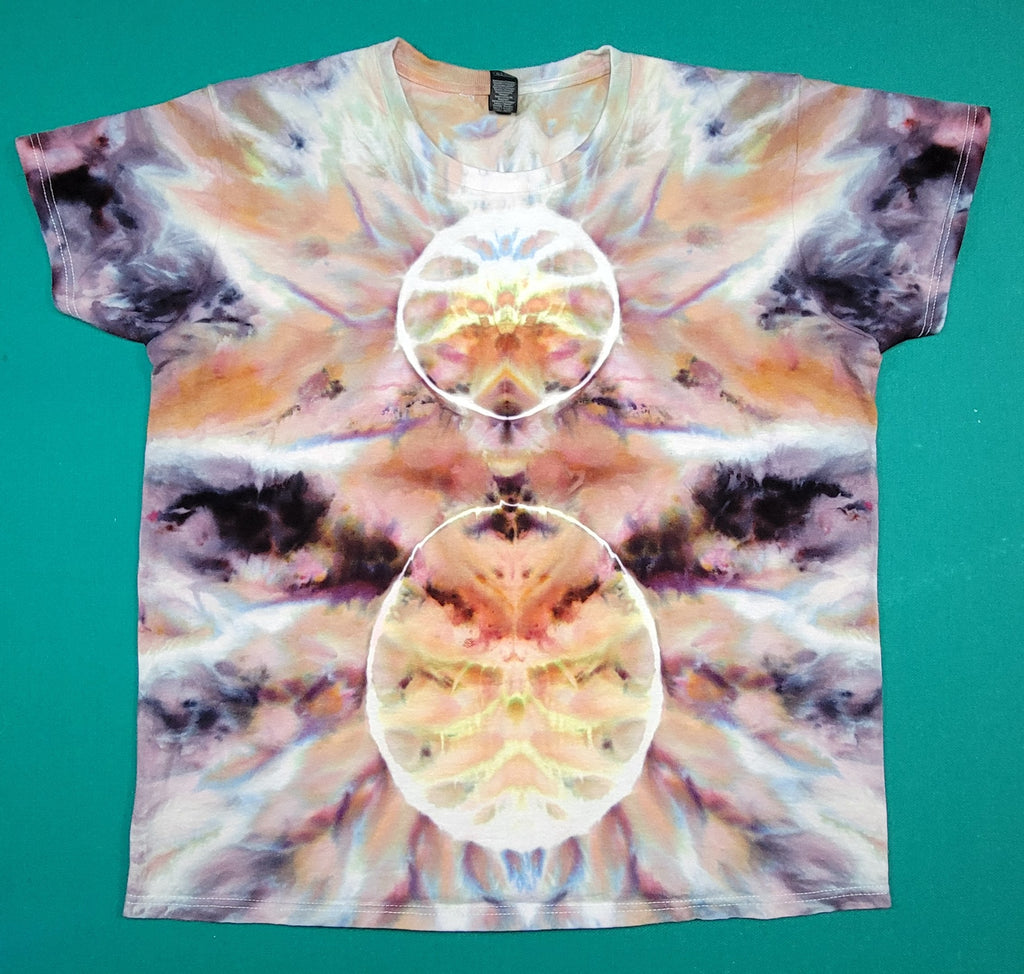 Women's Colorful Circle Ice Dye, size L