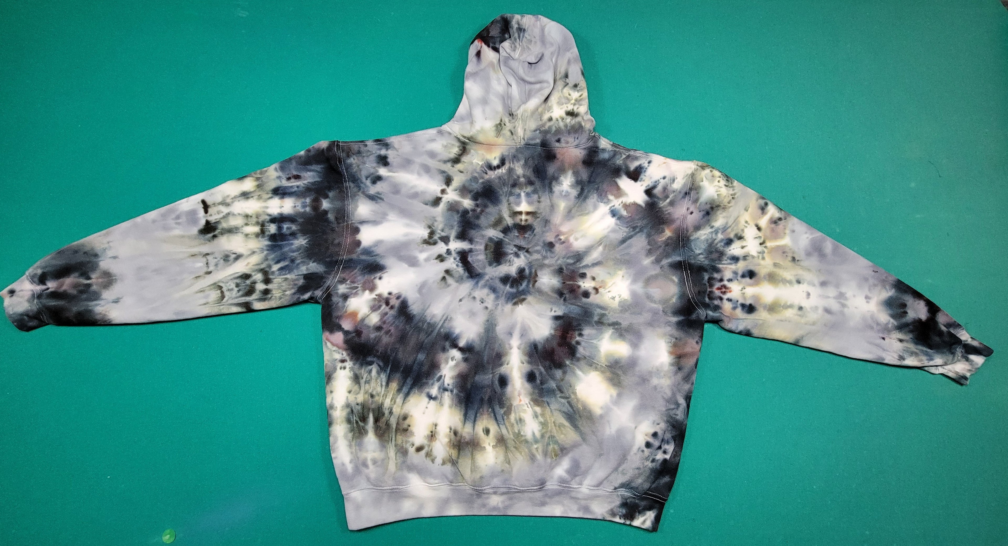 Long Sleeve Heavywieght Hooded Sweatshirt Swirl, size L