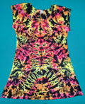 Women's Sundress Black Scrunch, Size Medium