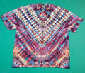 Colorful Ice Dye V Shape, size 2XL