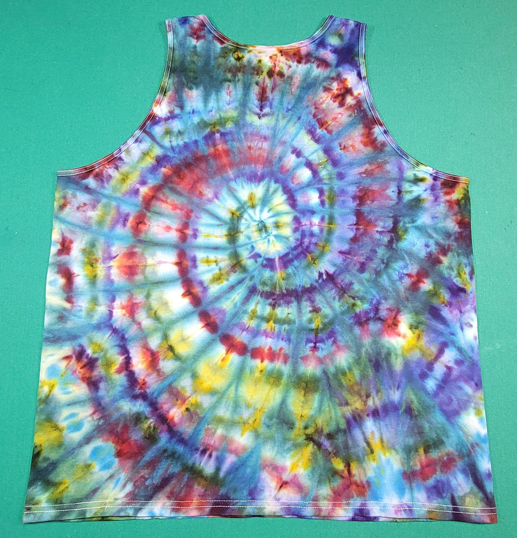 Tank Top Colorful Swirl, Size Large