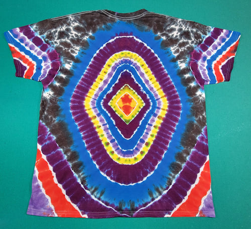 Colorful 2 Sided Mandala T-shirt, size XL