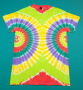 Colorful Double Peacock T-shirt, size Small