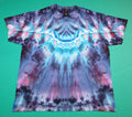 Colorful Ice Dye Purple Streak T-shirt, size XL