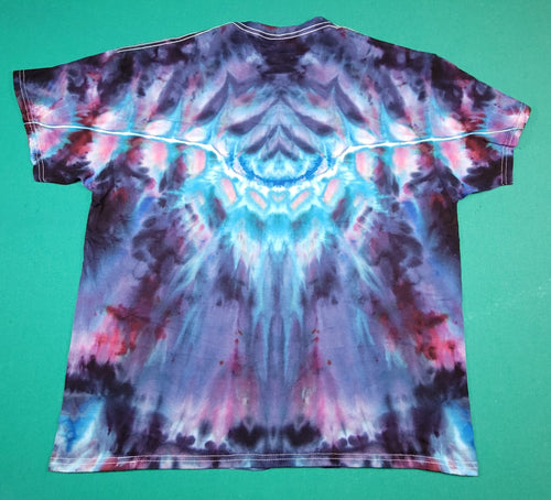 Colorful Ice Dye Purple Streak T-shirt, size XL