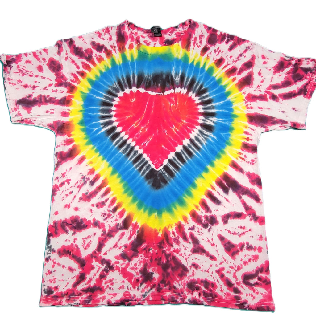 Colorful T-Shirt Heart, size L