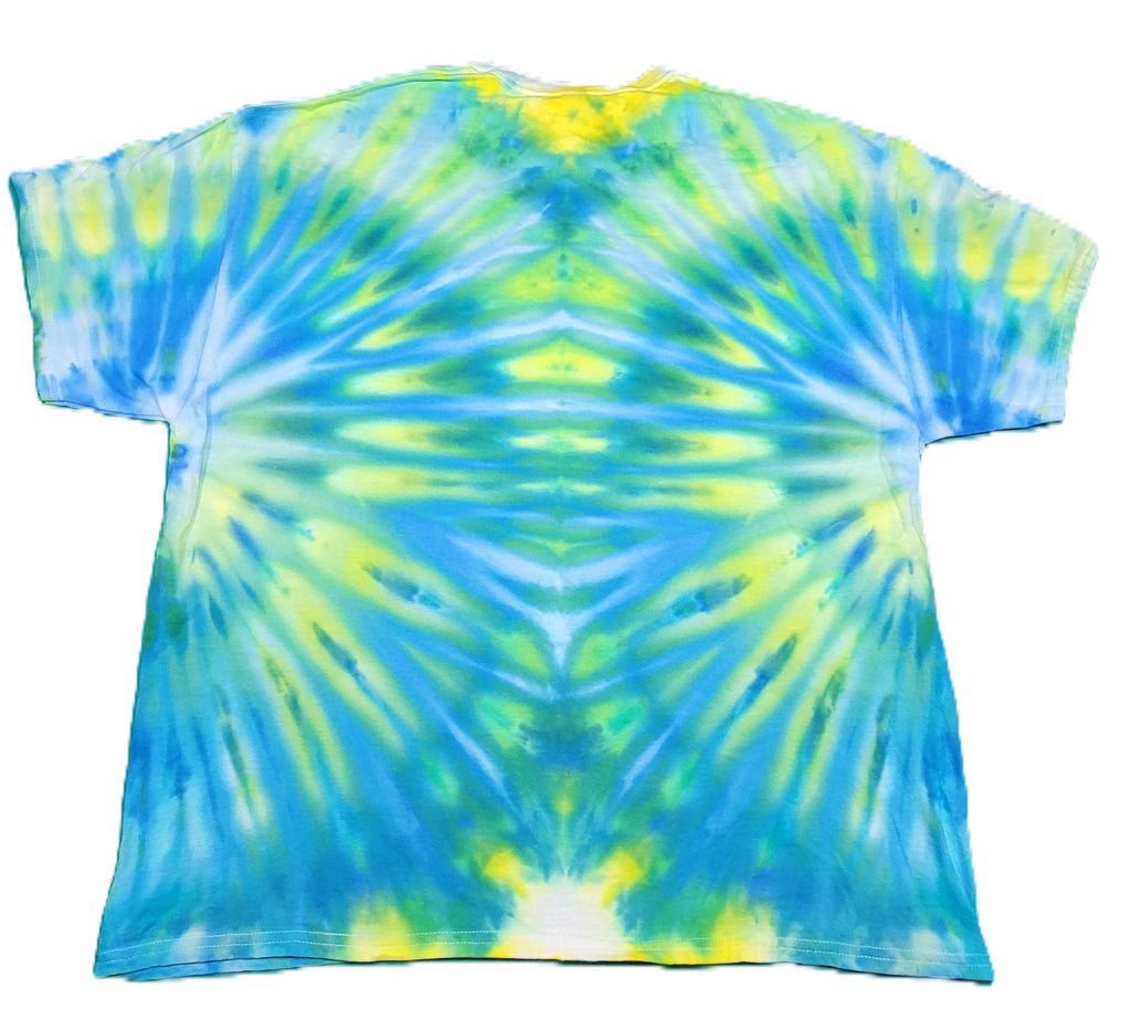 Colorful Peacock Ice Tie Dye, 2XL