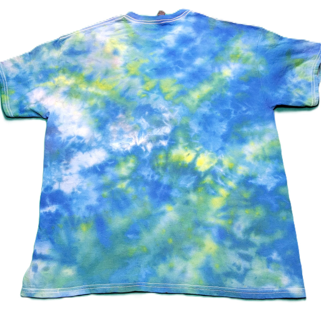 Colorful T-Shirt Scrunch  Blue, XL